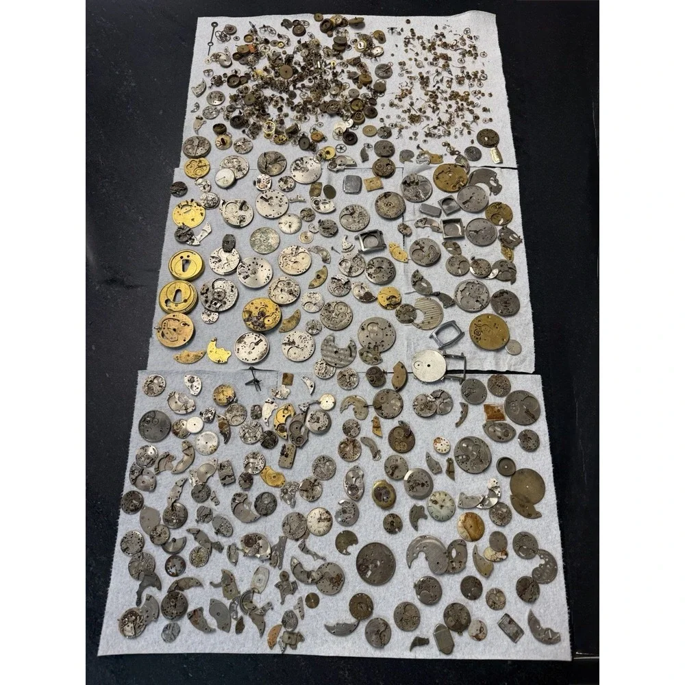 Watch Movement Parts Lot Steampunk Mixed Gears Plates Dials‎ Cases Repair